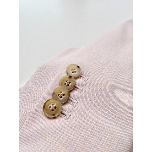 CLUB MONACO Borrem Pink Mauve Wool Blend Single Breasted Blazer, Size 12 - Picture 10 of 16